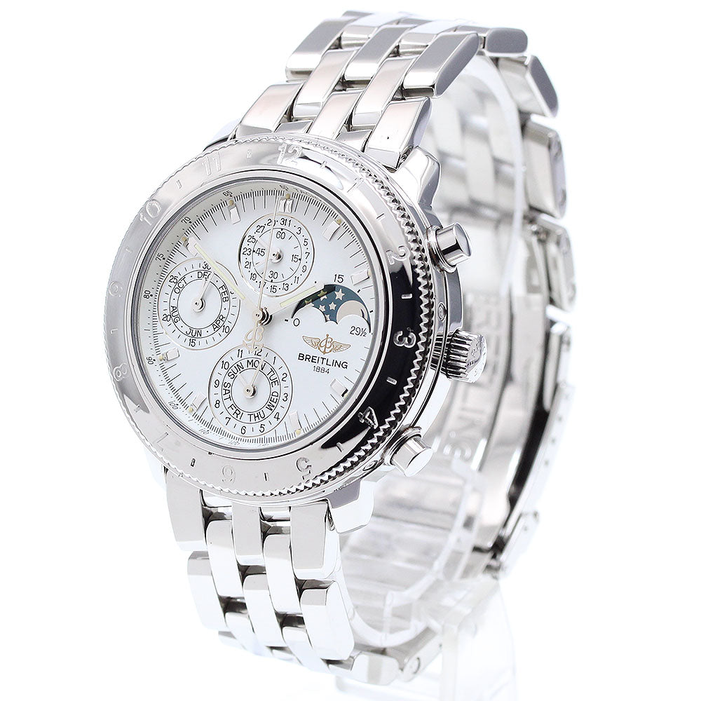 BREITLING Astromat A19406 Chronograph white Dial Automatic Men's Watch_907048