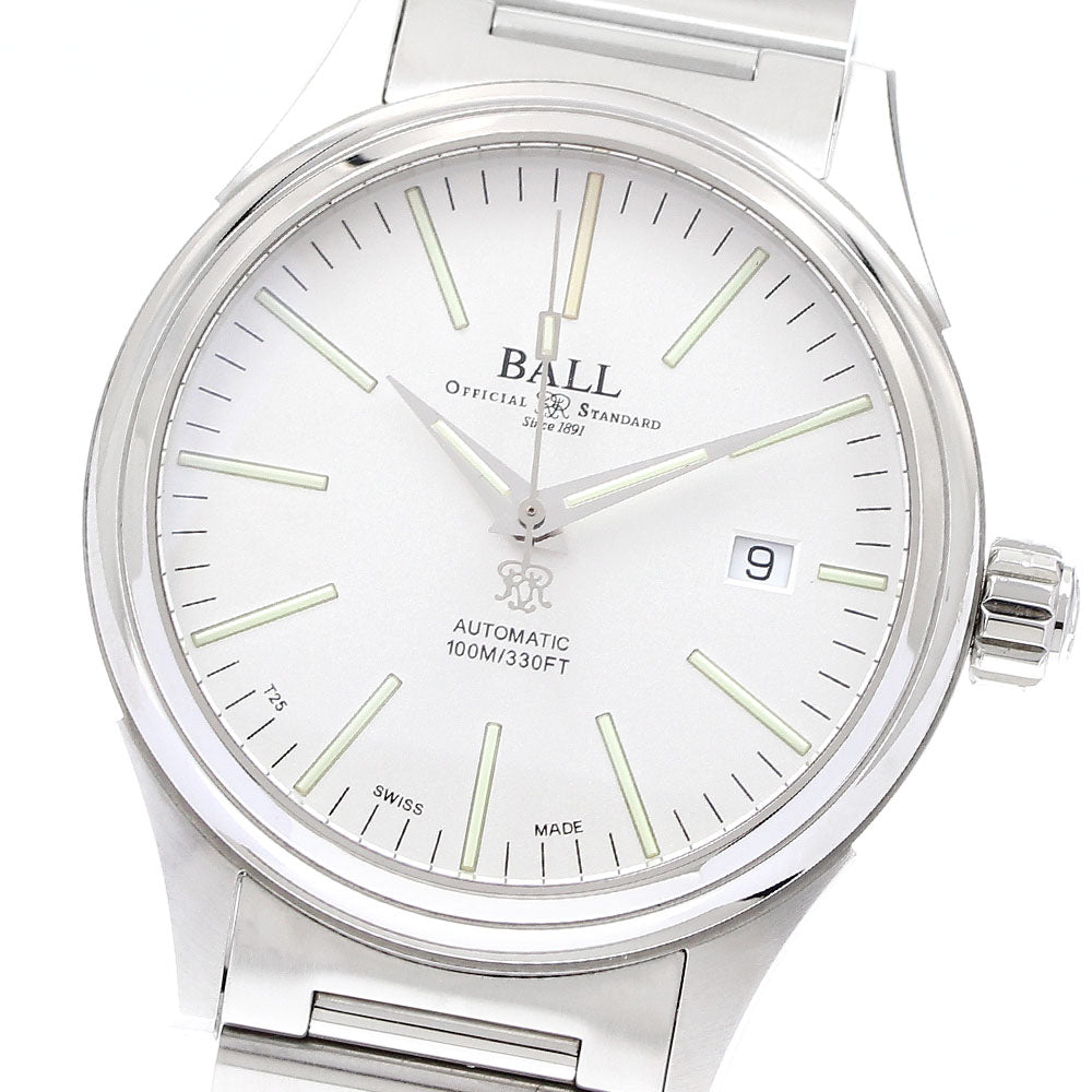 BALLWATCH Fireman NM2098C-S20J-WH Date Silver Dial Automatic Men's Watch_907055
