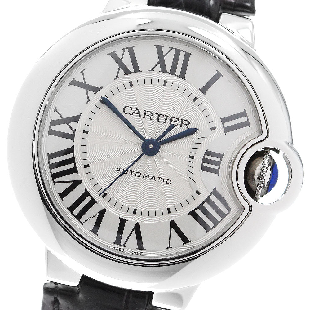 CARTIER Baron blue SM W6920085 Silver Dial Automatic Ladies Watch_907056