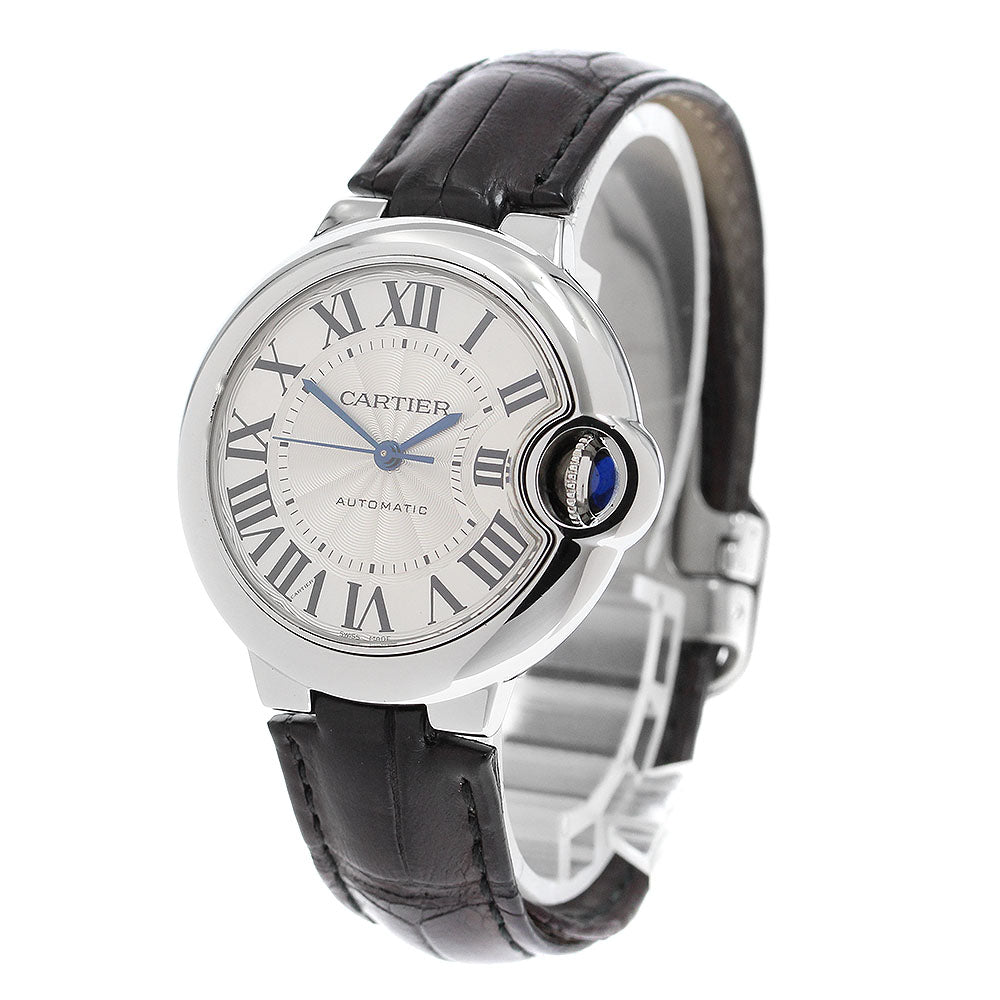 CARTIER Baron blue SM W6920085 Silver Dial Automatic Ladies Watch_907056