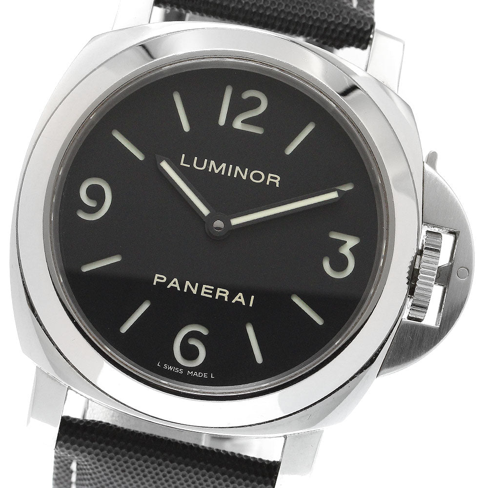 PANERAI Luminor Base 44MM PAM00112 black Dial Hand Winding Men's Watch_907060