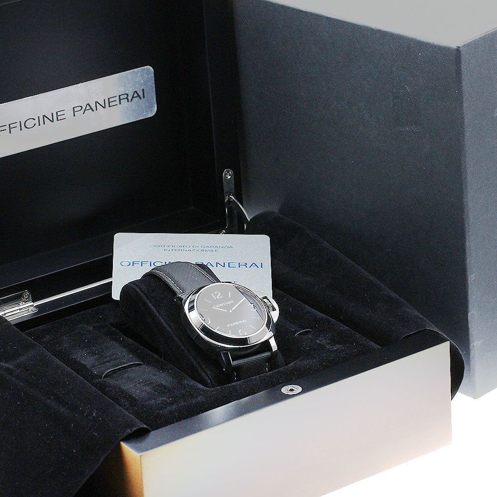 PANERAI Luminor Base 44MM PAM00112 black Dial Hand Winding Men's Watch_907060