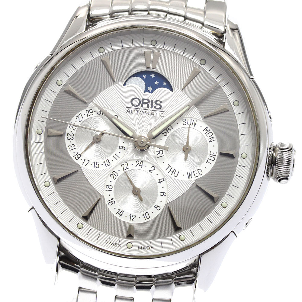ORIS Artelier Complication 7592 Moon Phase Day Date Automatic Men's Watch_907063