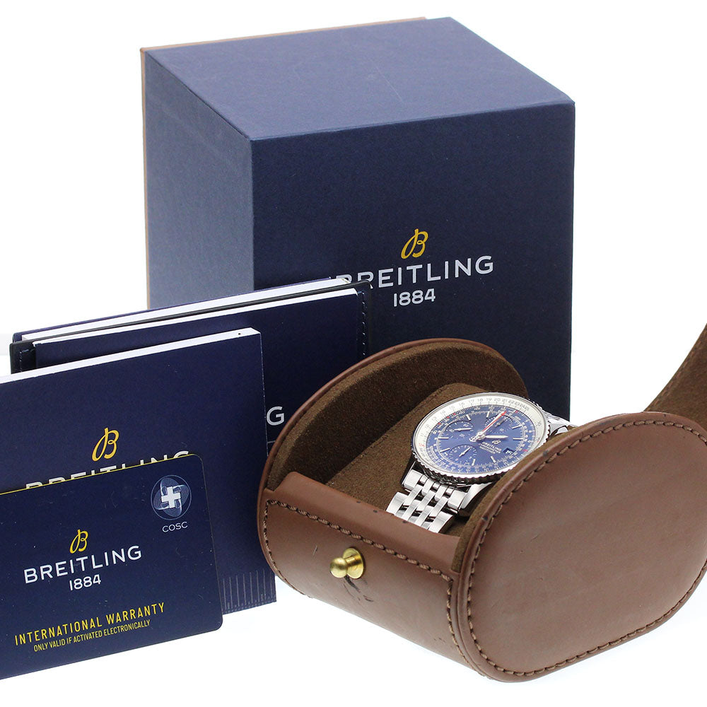 BREITLING Navitimer A13324 Chronograph Navy Dial Automatic Men's Watch_907065