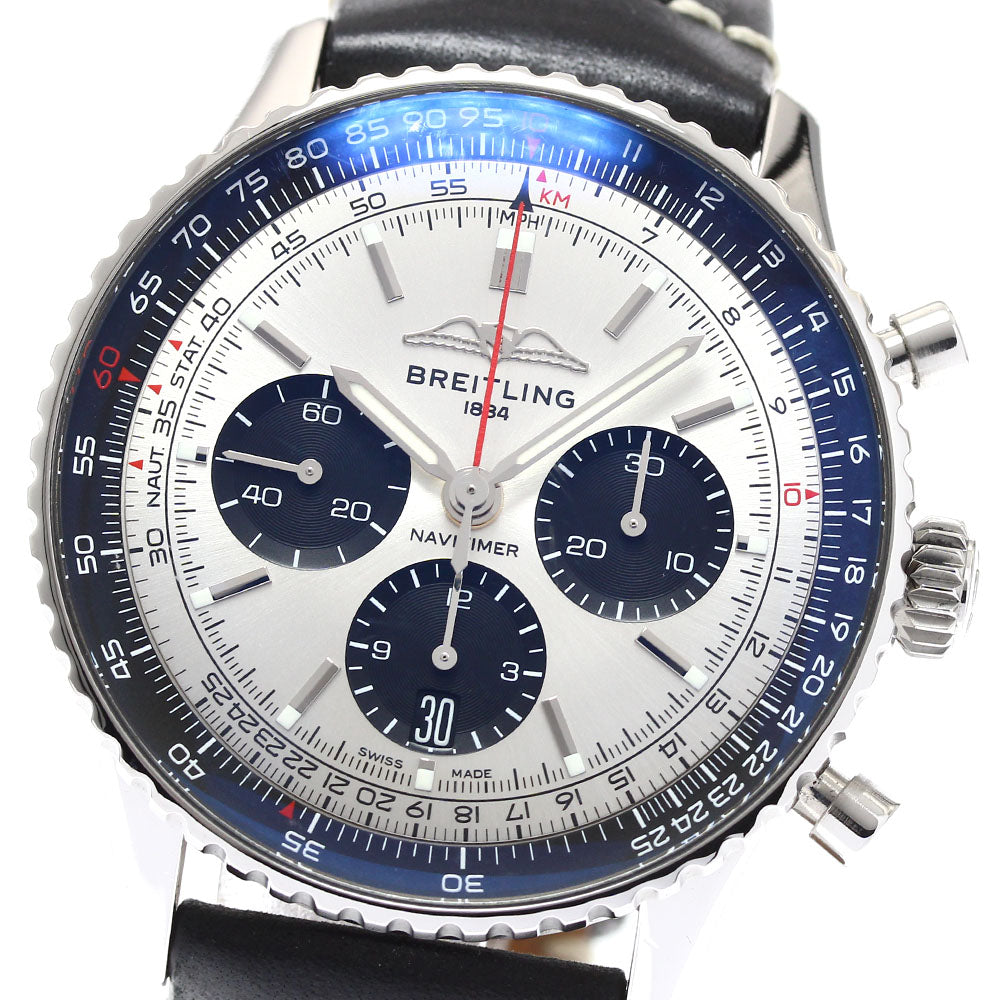 BREITLING Navitimer AB0138 Chronograph Silver Dial Automatic Men's Watch_907069