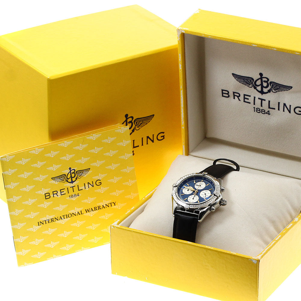 BREITLING Cockpit airborne A33012 Date Blue / Silver Dial Automatic Boy's_907070