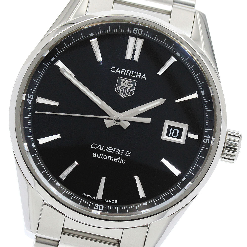 TAG HEUER Carrera Caliber 5 WAR211A.BA0782 Date black Dial Automatic Men's Watch_907071