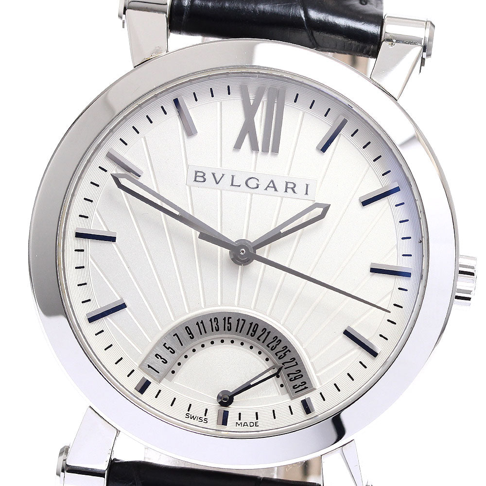 BVLGARI Sotirio SB42SDR Retrograde Silver Dial Automatic Men's Watch_907075
