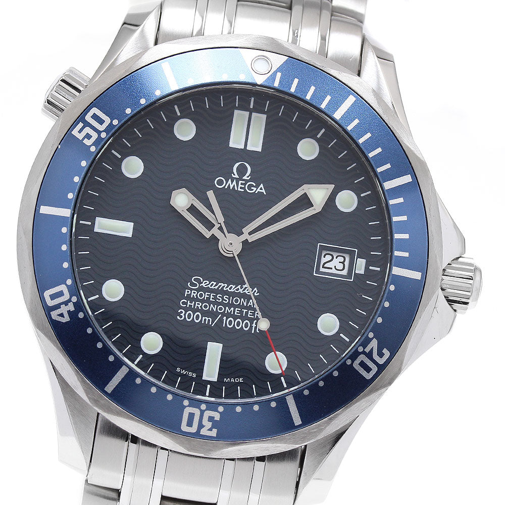 OMEGA Seamaster300 2531.80 Date Navy Dial Automatic Men's Watch_907145