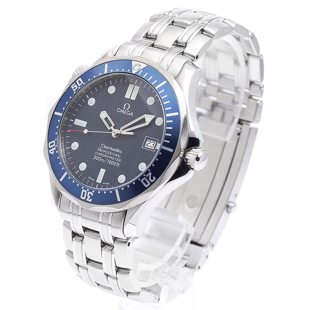 OMEGA Seamaster300 2531.80 Date Navy Dial Automatic Men's Watch_907145