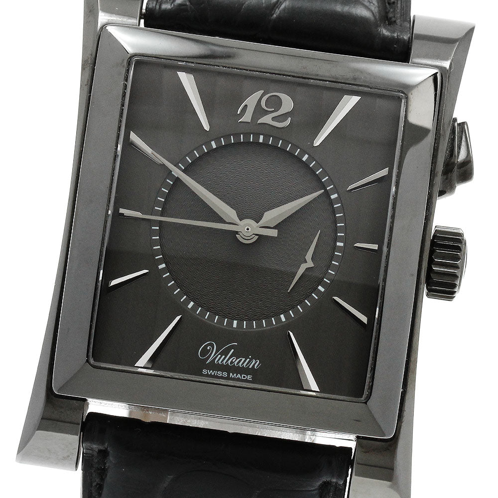VULCAIN Golden Voice V100118.090NL Black Grey Dial Hand Winding Men's Watch_907148