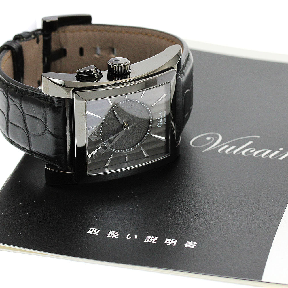 VULCAIN Golden Voice V100118.090NL Black Grey Dial Hand Winding Men's Watch_907148