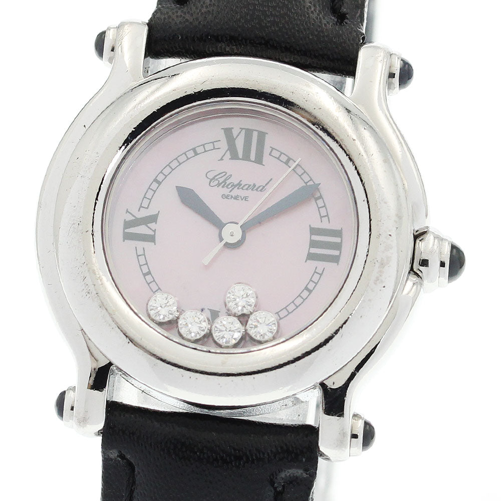Chopard Happy sports 27/8245-23 5P diamond Pink shell Dial Quartz Ladies Watch_907152