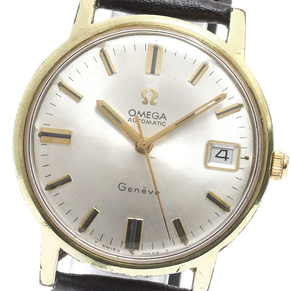 OMEGA Geneve 166.070 Cal.565 Date Silver Dial Automatic Men's Watch_907162