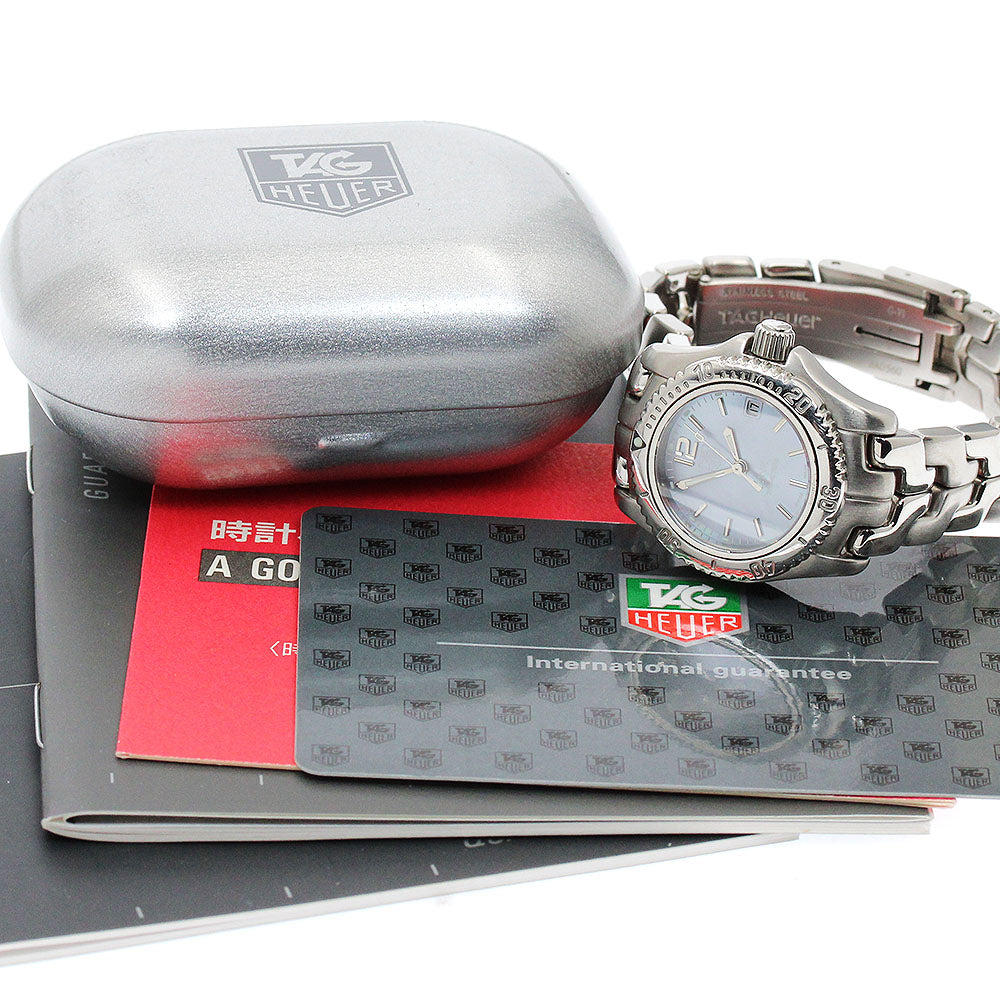 TAG HEUER Link WT141G Date Blue shell Dial Quartz Ladies Watch_907190