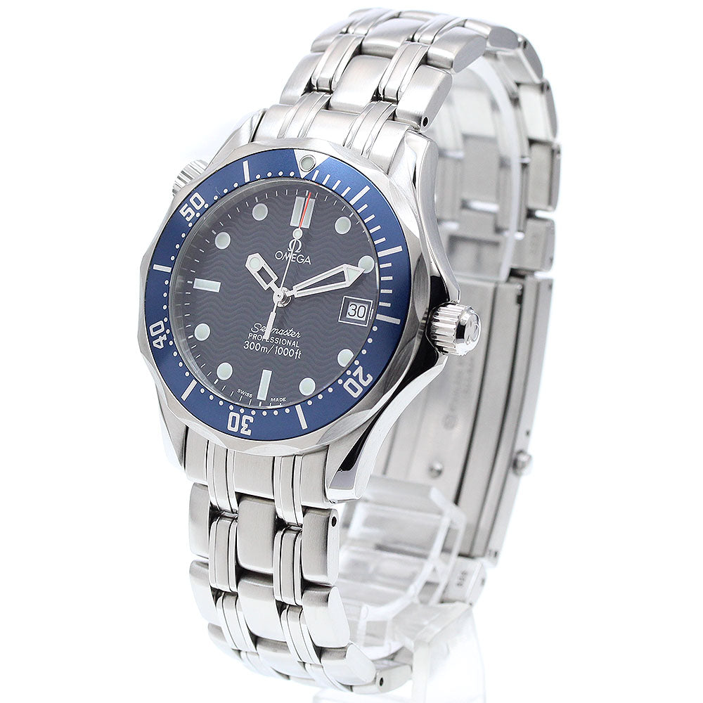 OMEGA Seamaster300 2561.80 Date Navy Dial Quartz Boy's Watch_907214
