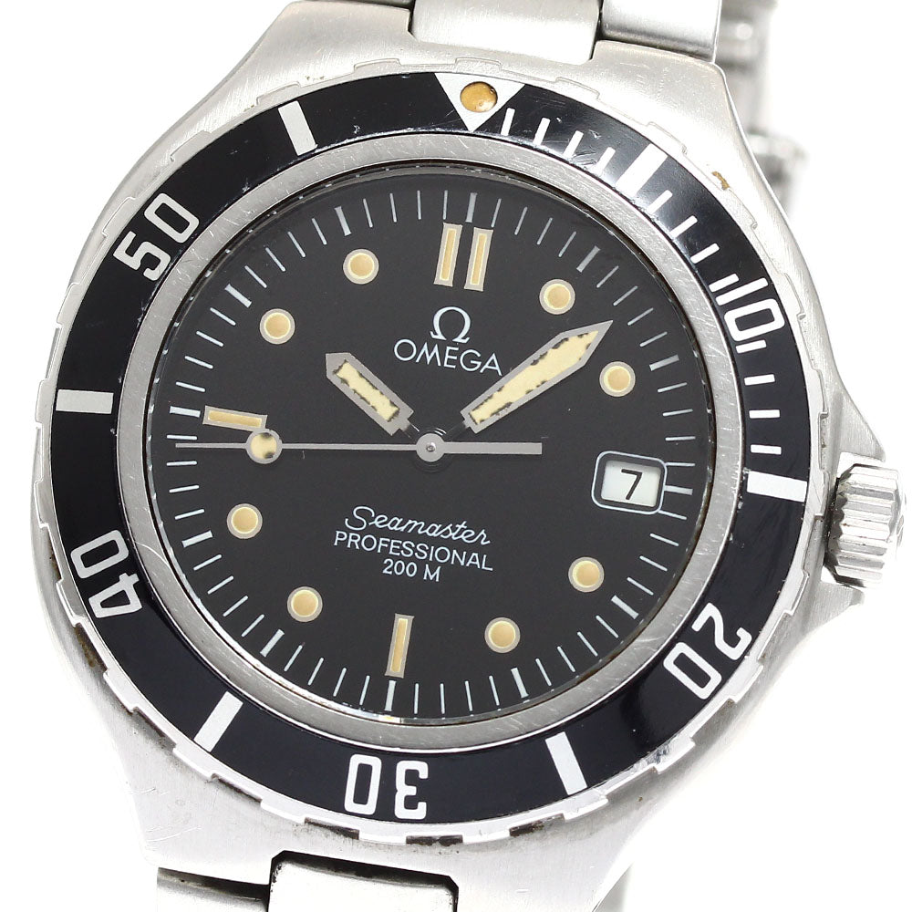 OMEGA Seamaster200 Date black Dial Quartz Men's Watch_907219