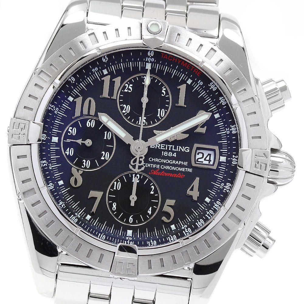 BREITLING Chronomat Evolution A13356 black Dial Automatic Men's Watch_907237