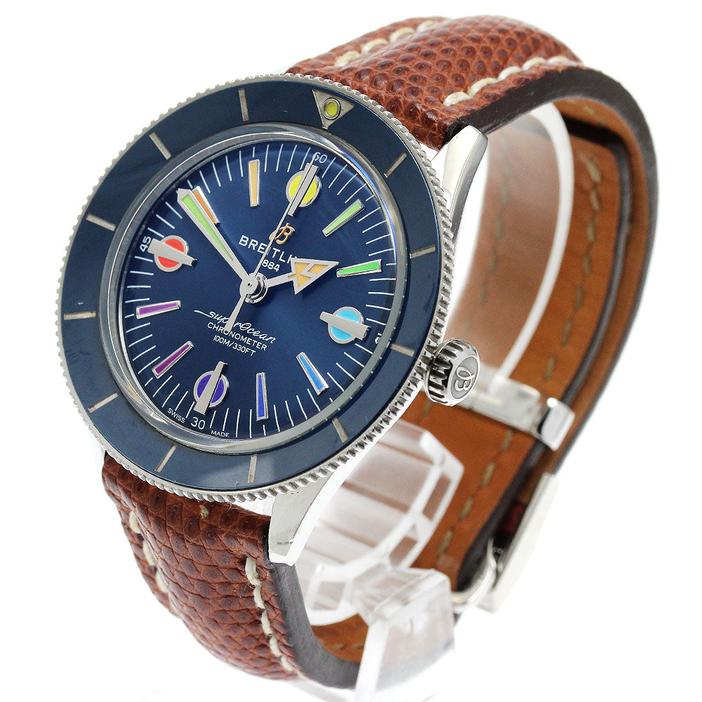 BREITLING Superocean Heritage57 Limited Edition A10370 Navy Dial Automatic Men's Watch_906267