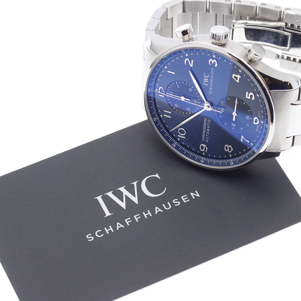 IWC SCHAFFHAUSEN Portugese IW371491 blue Dial Automatic Men's Watch_907276