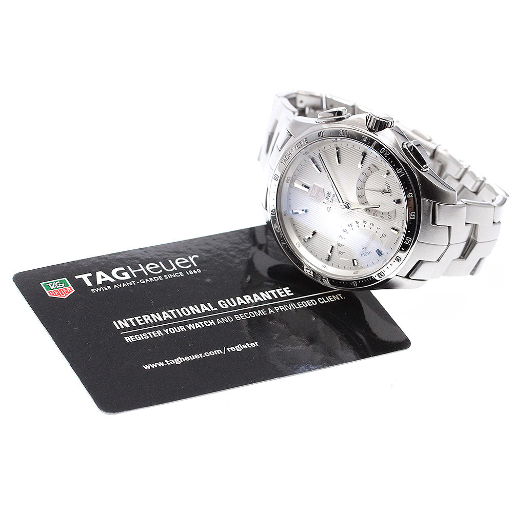 TAG HEUER Link Caliber S CAT7011 Chronograph Silver Dial Quartz Men's_907279