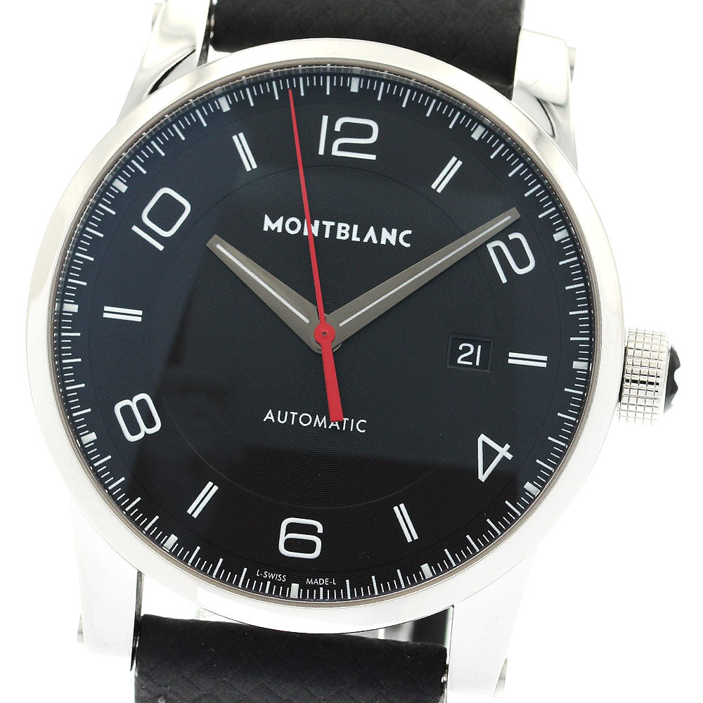 MONTBLANC Time walker 113877/7285 Date black Dial Automatic Men's Watch_907296