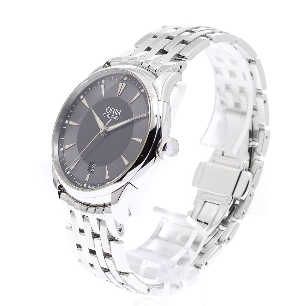 ORIS Artelier 7591 Date Black Grey Dial Automatic Men's Watch_907581