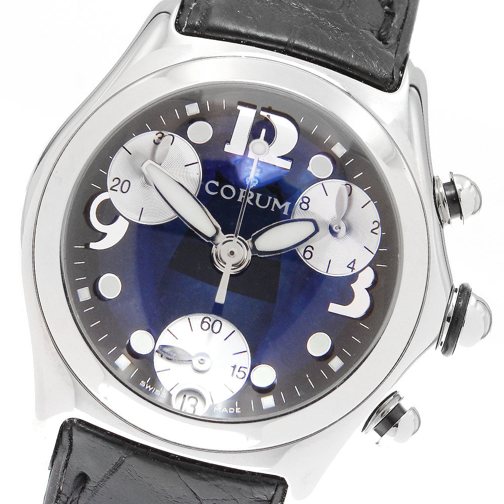 CORUM bubble 196.250.20 Date Chronograph black Dial Quartz Ladies Watch_907585