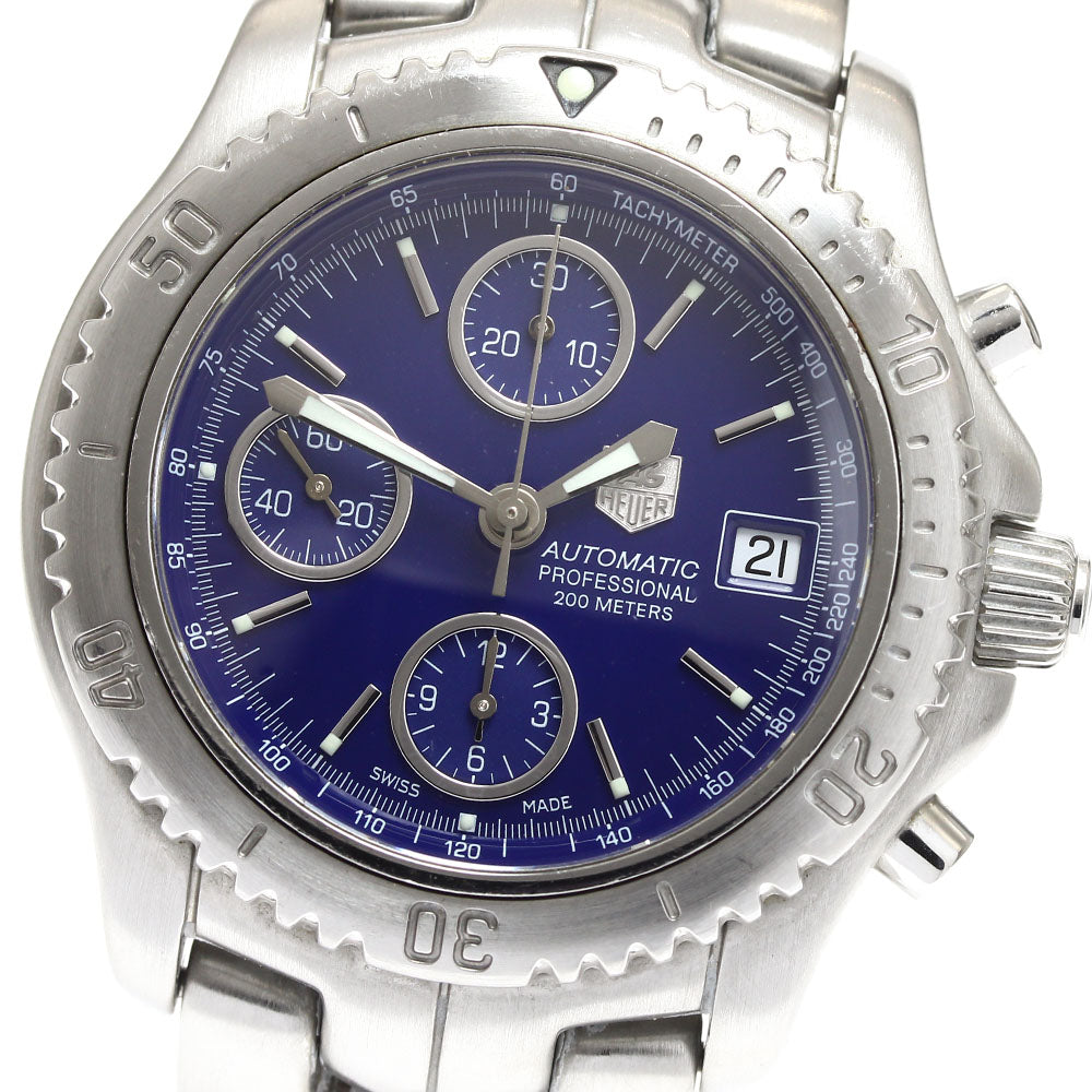 TAG HEUER Link CT2110 Date Chronograph Navy Dial Automatic Men's Watch_907589