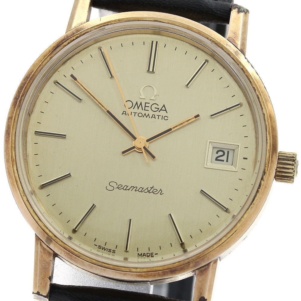 OMEGA Seamaster 166.0202 Date cal.1010 Gold Dial Automatic Men's Watch_907591