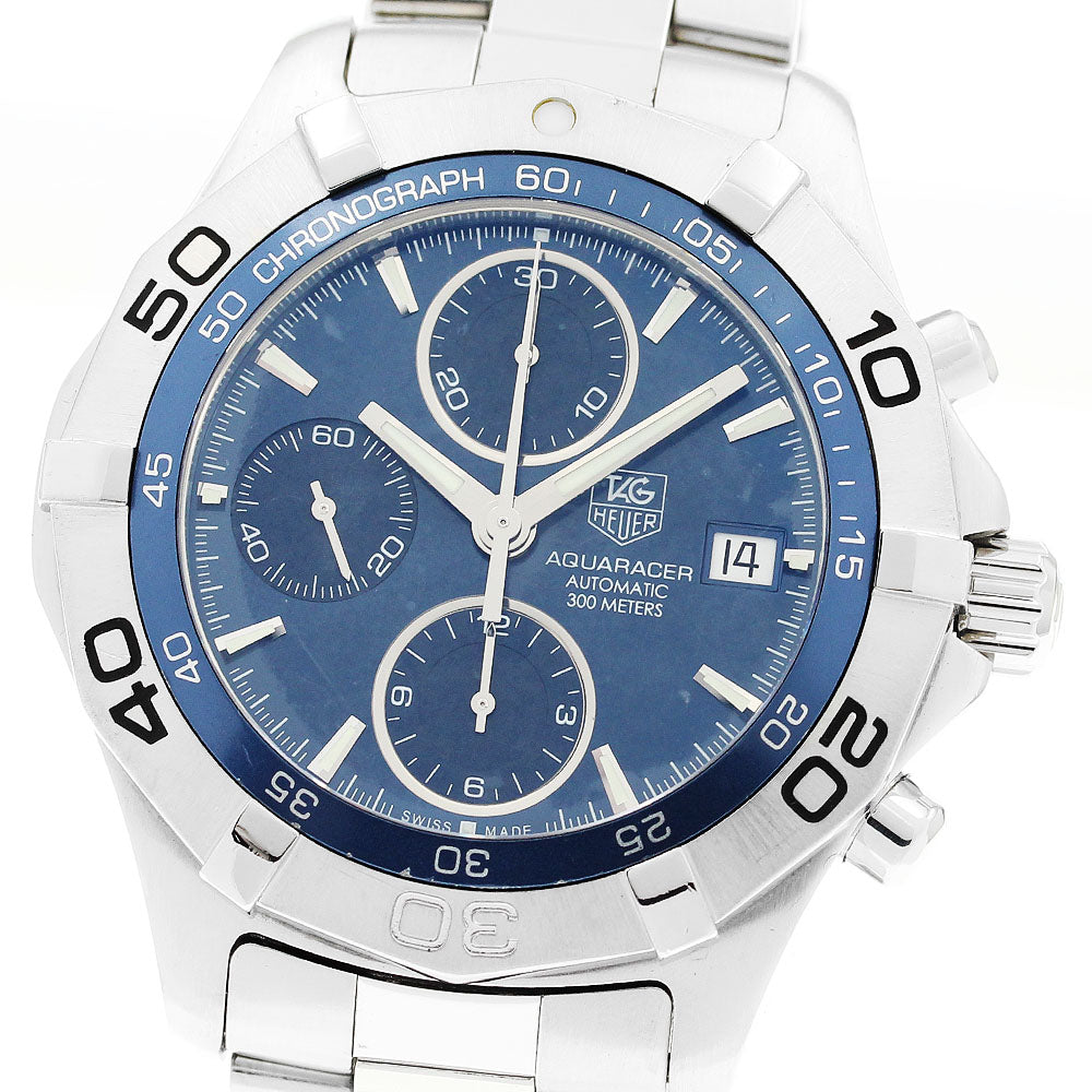 TAG HEUER Aqua racer CAF2112.BA0809 Chronograph Navy Dial Automatic Men's_907602