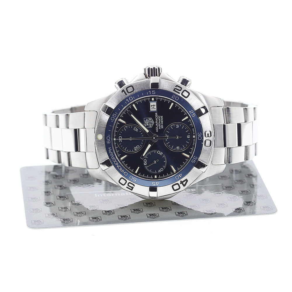 TAG HEUER Aqua racer CAF2112.BA0809 Chronograph Navy Dial Automatic Men's_907602
