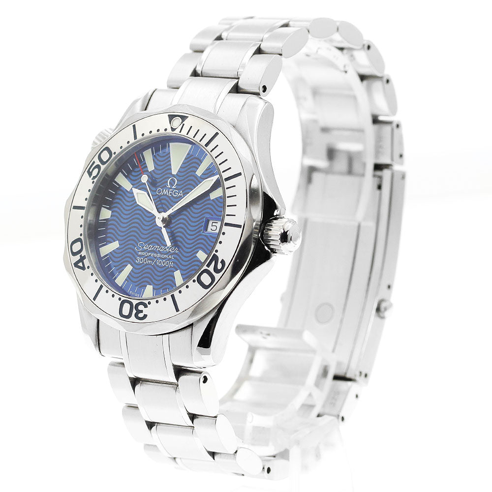 OMEGA Seamaster300 2263.80 Date blue Dial Quartz Boy's Watch_907606