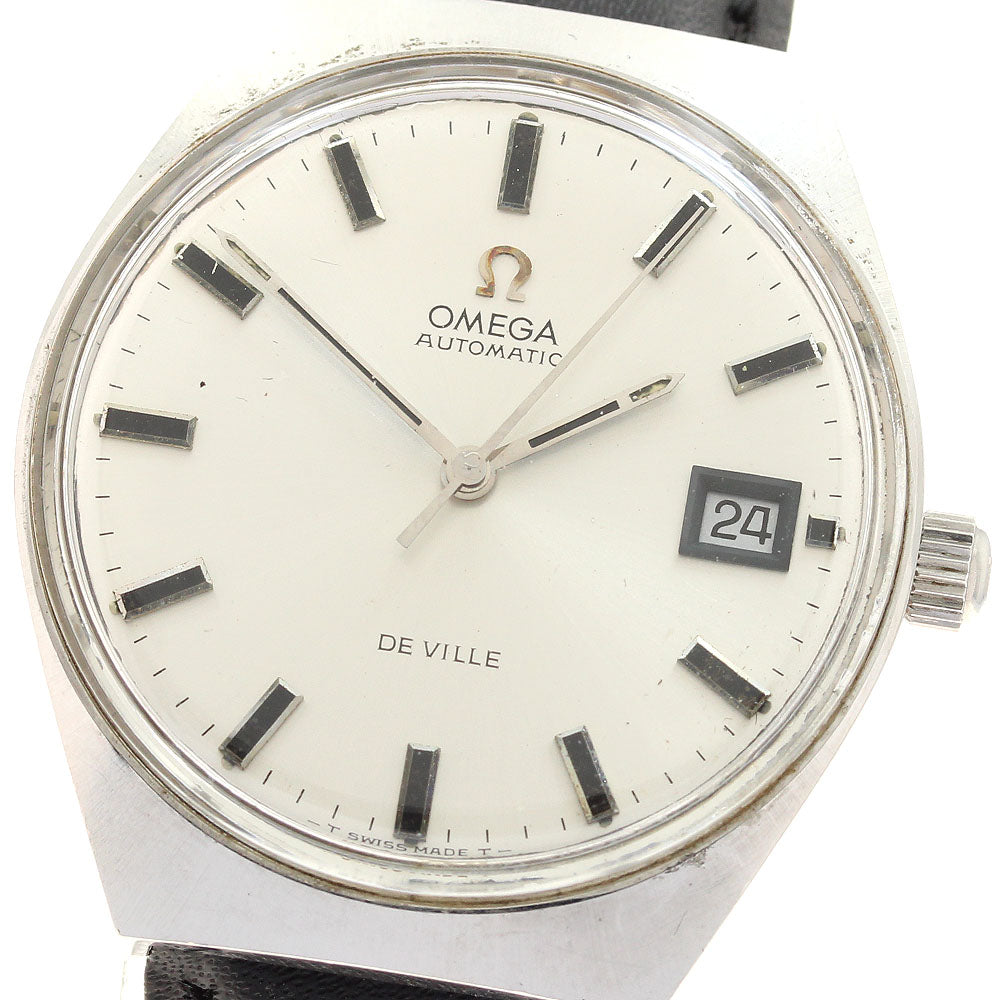 OMEGA De Ville 166.051 Date Silver Dial Automatic Men's Watch_907618