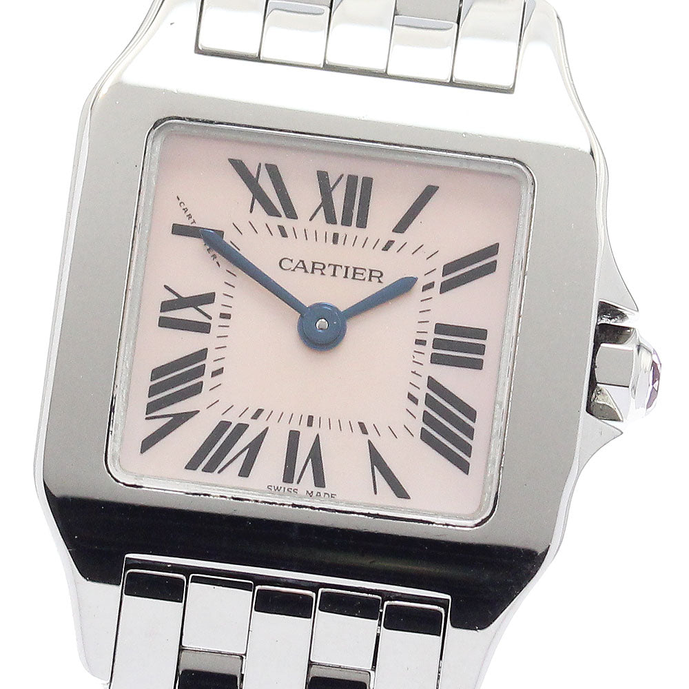 CARTIER Santos de Moiselle SM W25075Z5 Pink shell dial Pink shell Dial Quartz Ladies Watch_907628