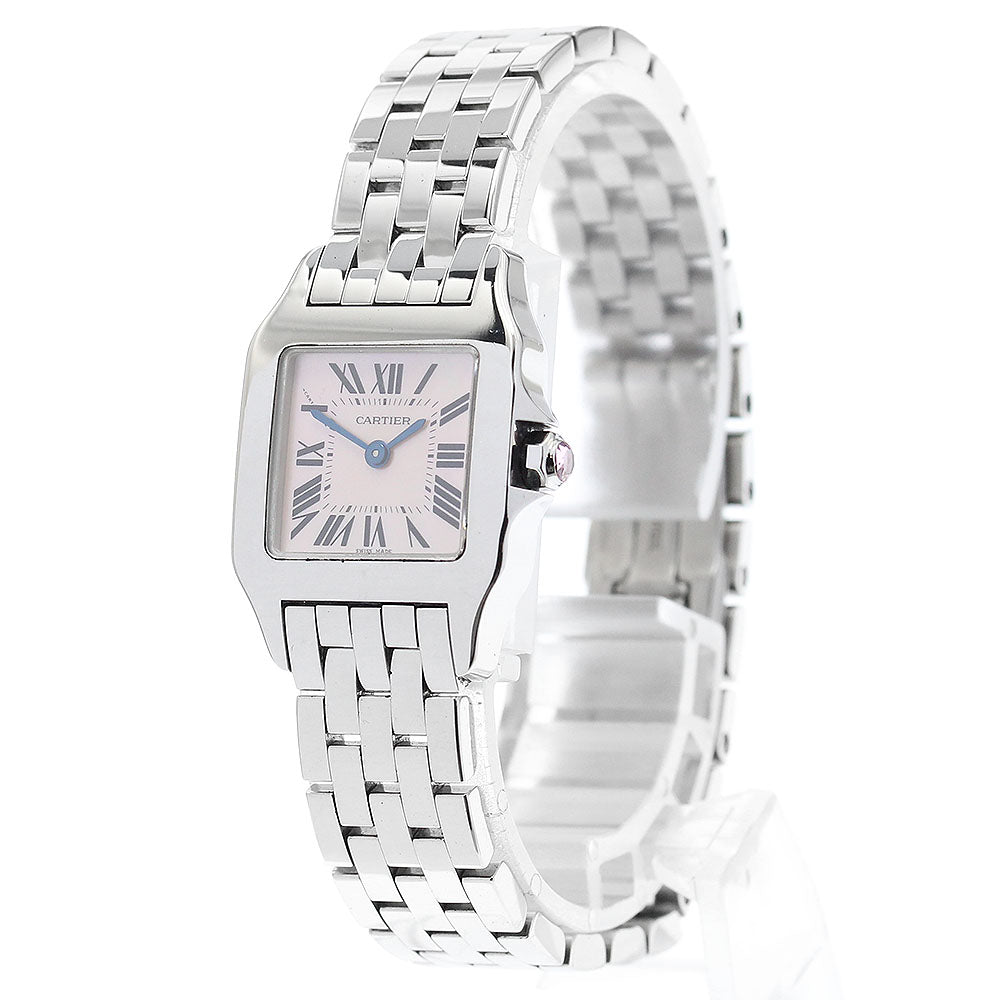 CARTIER Santos de Moiselle SM W25075Z5 Pink shell dial Pink shell Dial Quartz Ladies Watch_907628