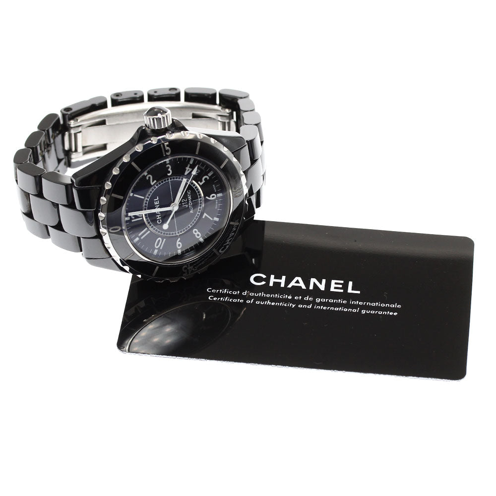 CHANEL J12 H0685 Black Ceramic 38MM Date black Dial Automatic Men's Watch_907646