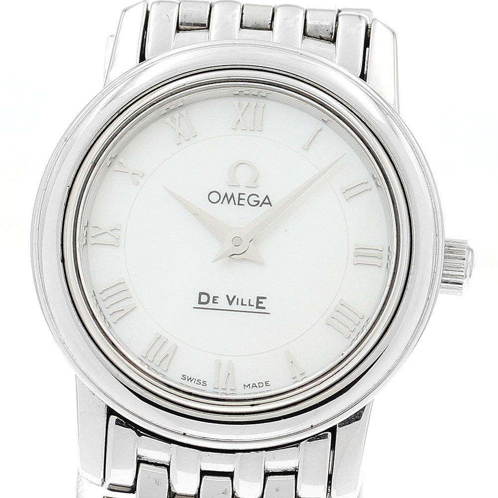 OMEGA De Ville Prestige 4570.71 Shell dial White shell Dial Quartz Ladies Watch_907652