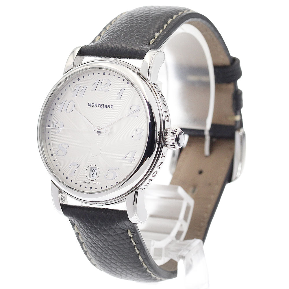 MONTBLANC Meisterstic 7042 Date Silver Dial Quartz Men's Watch_907656