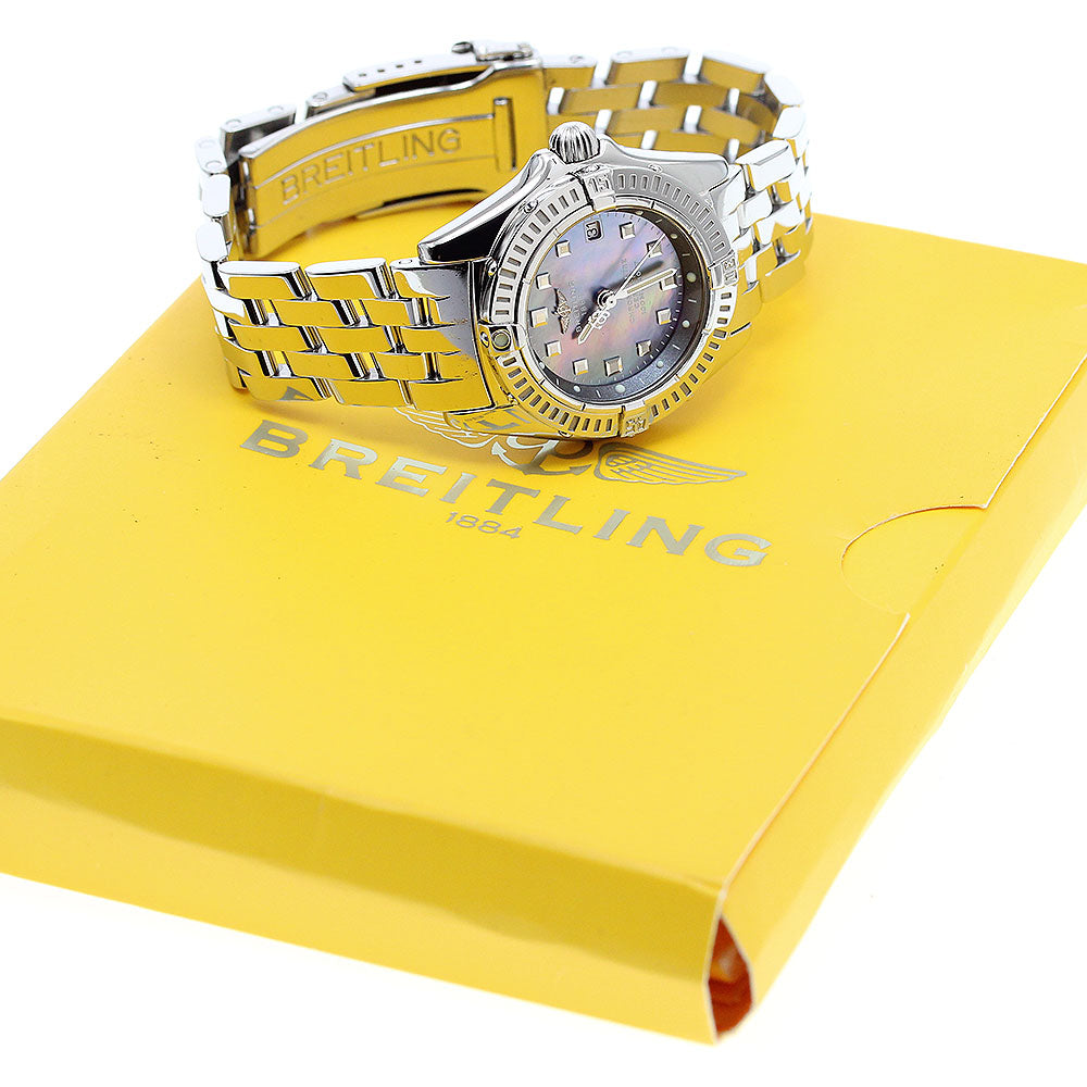 BREITLING Calistino A72345 Blue shell Dial Quartz Ladies Watch_907657