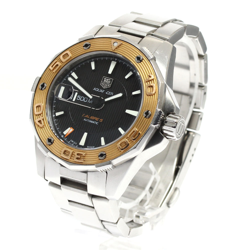 TAG HEUER Aqua racer WAJ2150 Date black Dial Automatic Men's Watch_907666