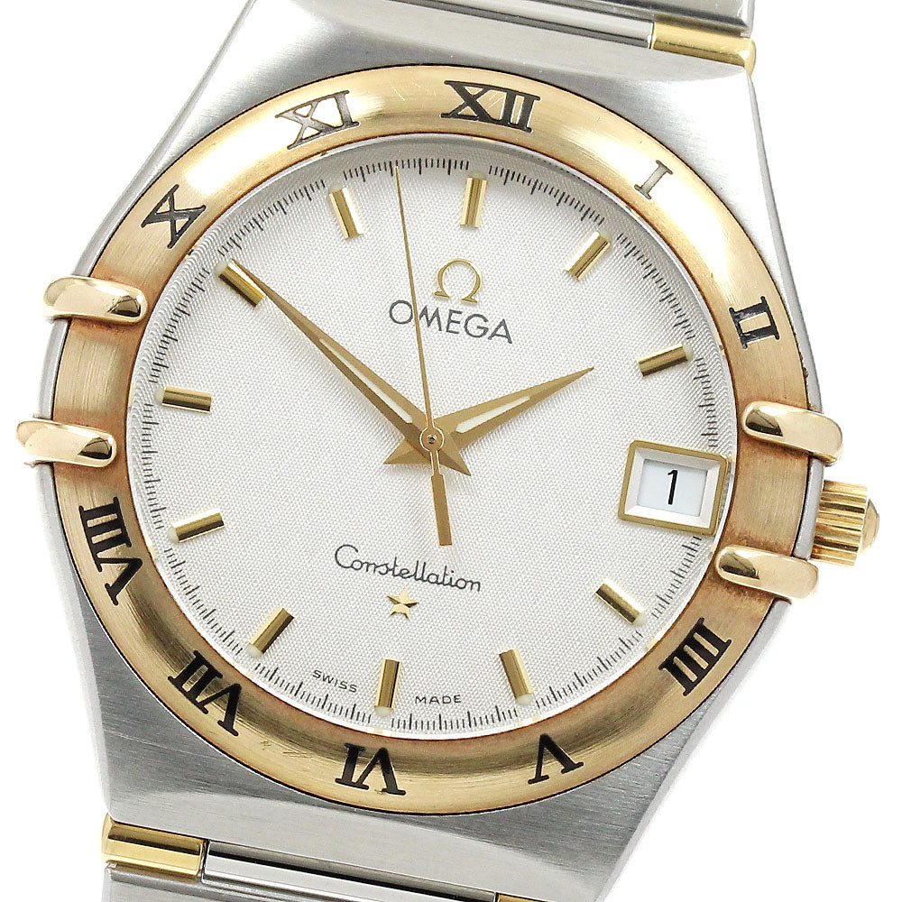 OMEGA Constellation 1312.30 Harf bar Date Silver Dial Quartz Men's Watch_907667