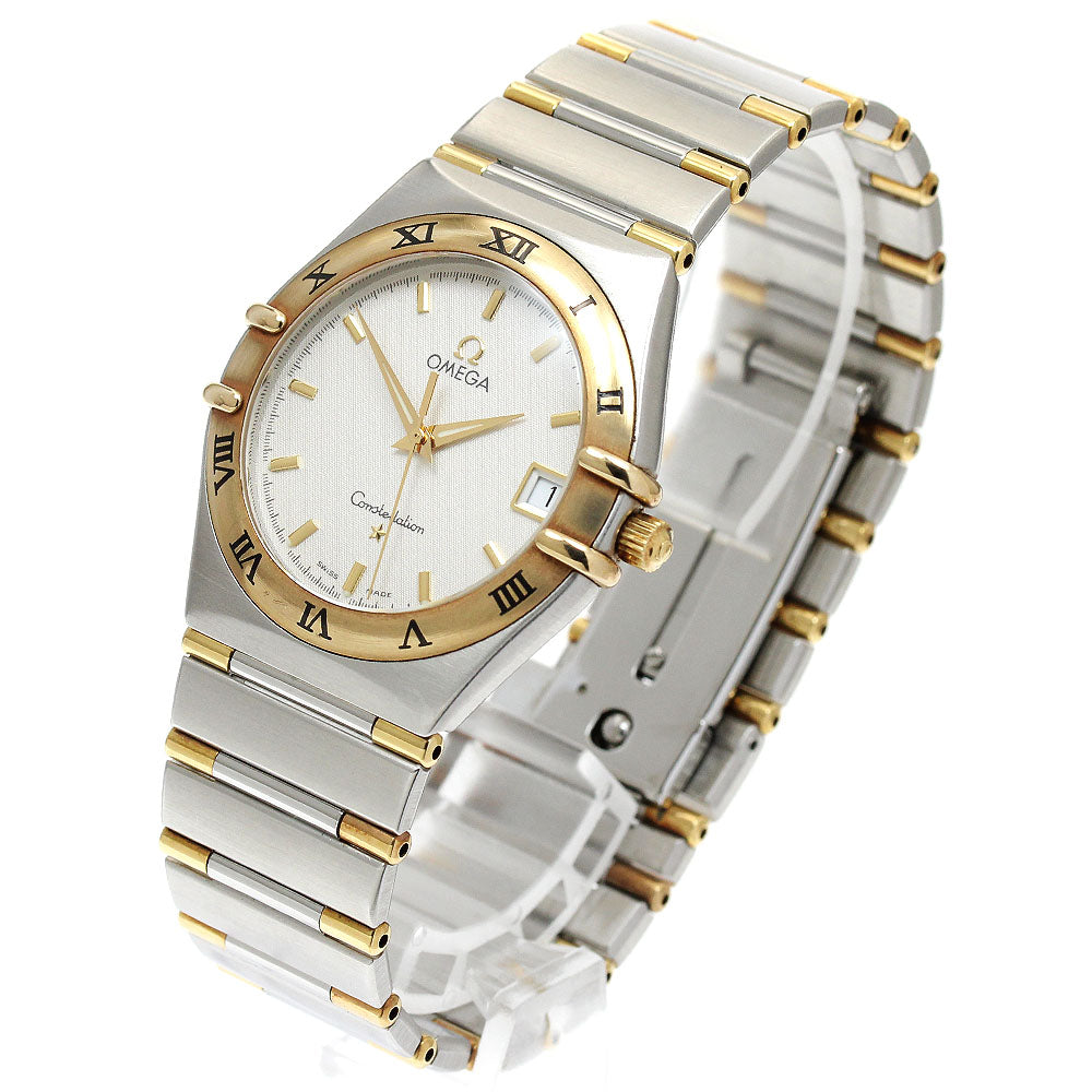 OMEGA Constellation 1312.30 Harf bar Date Silver Dial Quartz Men's Watch_907667