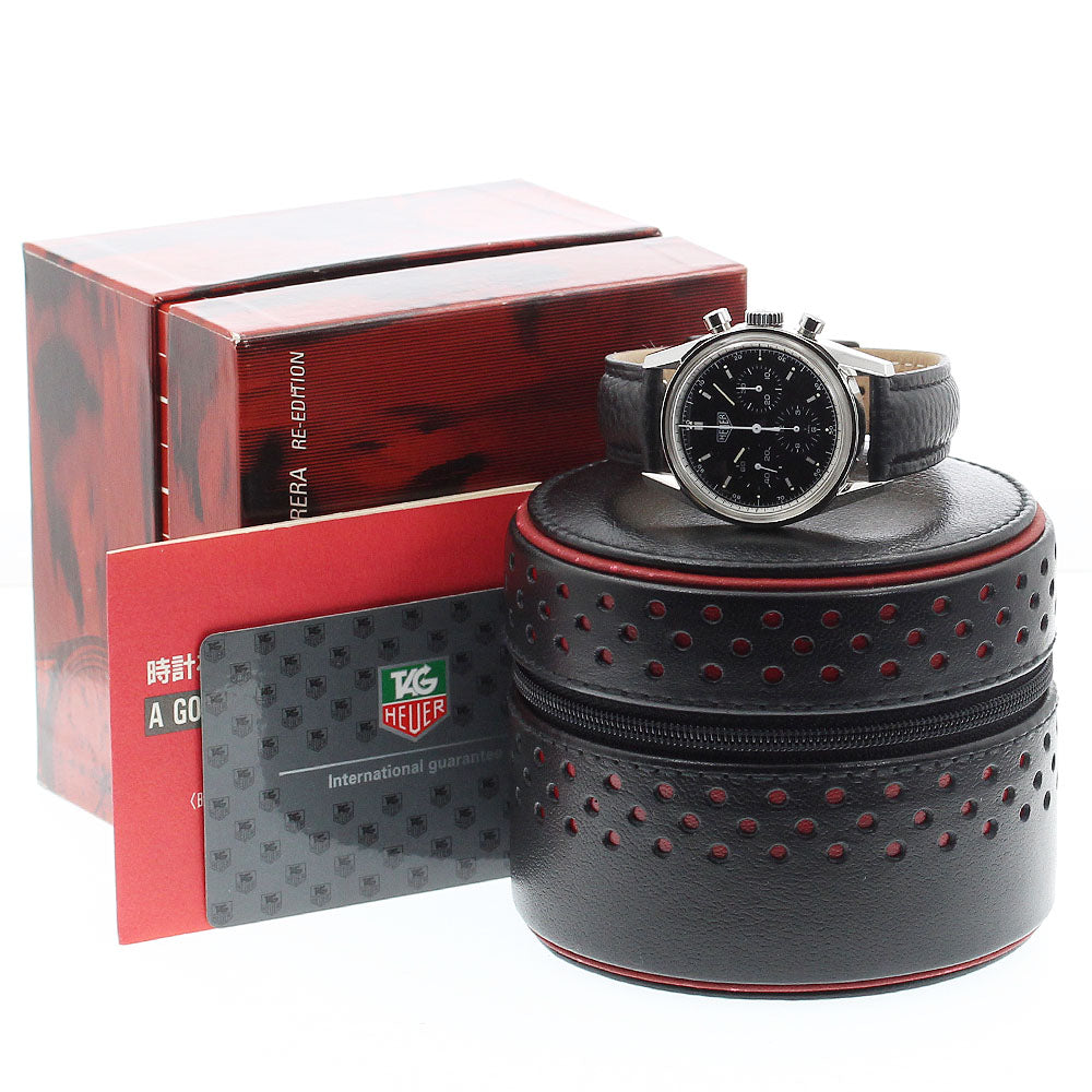 Heuer Carrera Classic CS3111.BC0725 Chronograph black Dial Hand Winding Men's Watch_907668