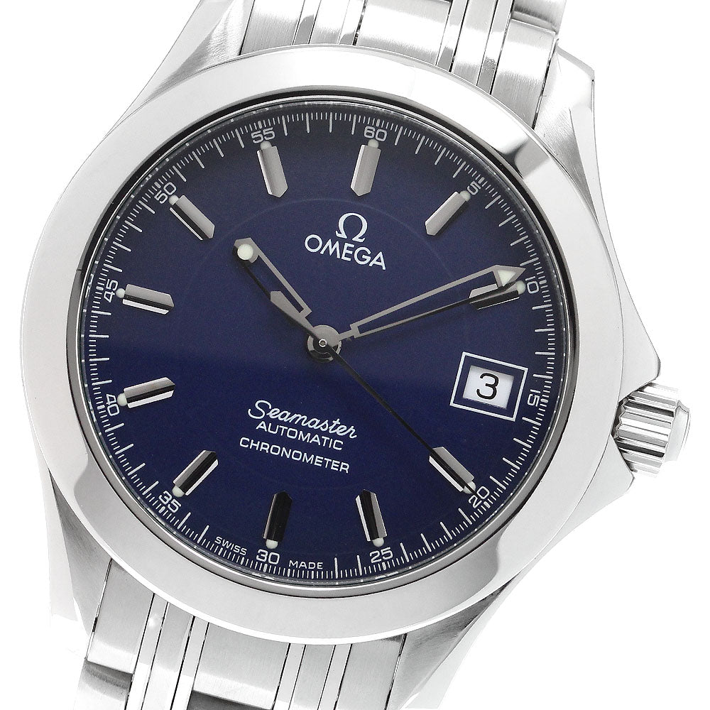OMEGA Seamaster120m 2507.80 Jacques Mayol 2001 Navy Dial Automatic Men's_907682