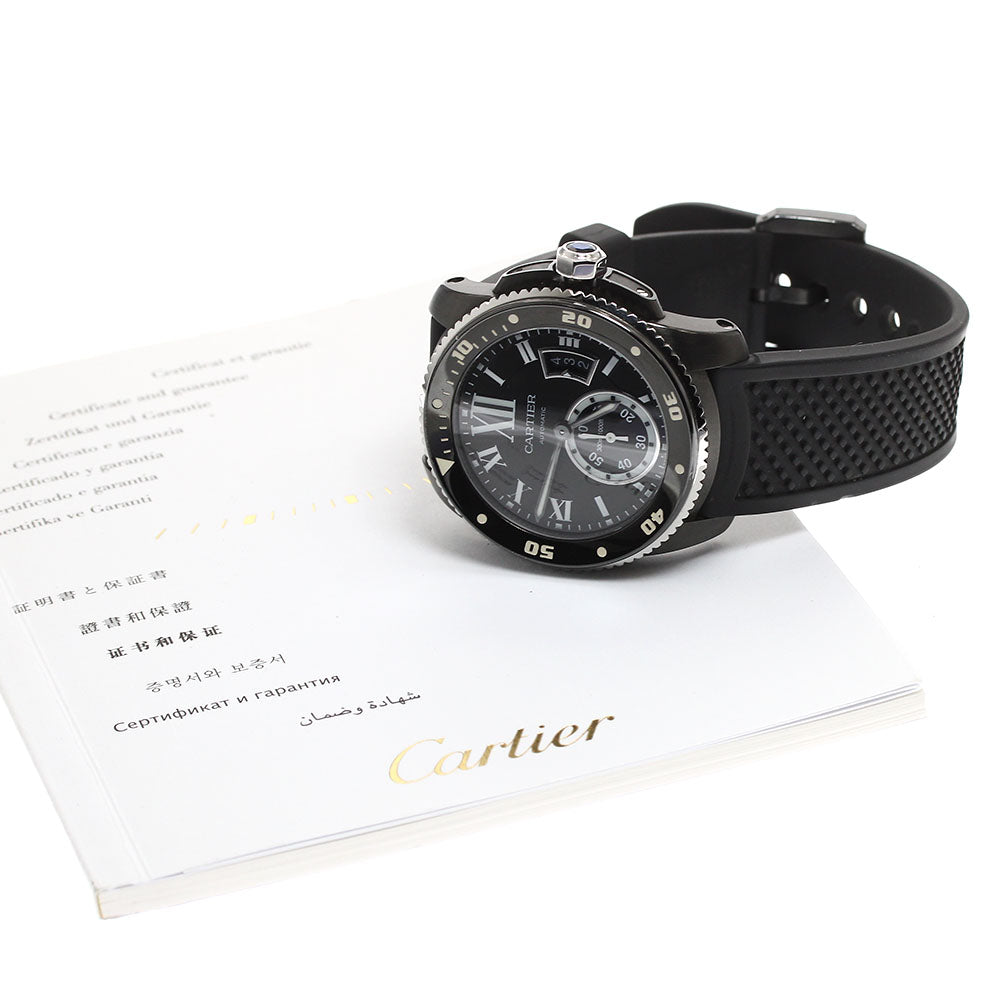 CARTIER Caliber de Cartier Diver WSCA0006 Date black Dial Automatic Men's Watch_907722