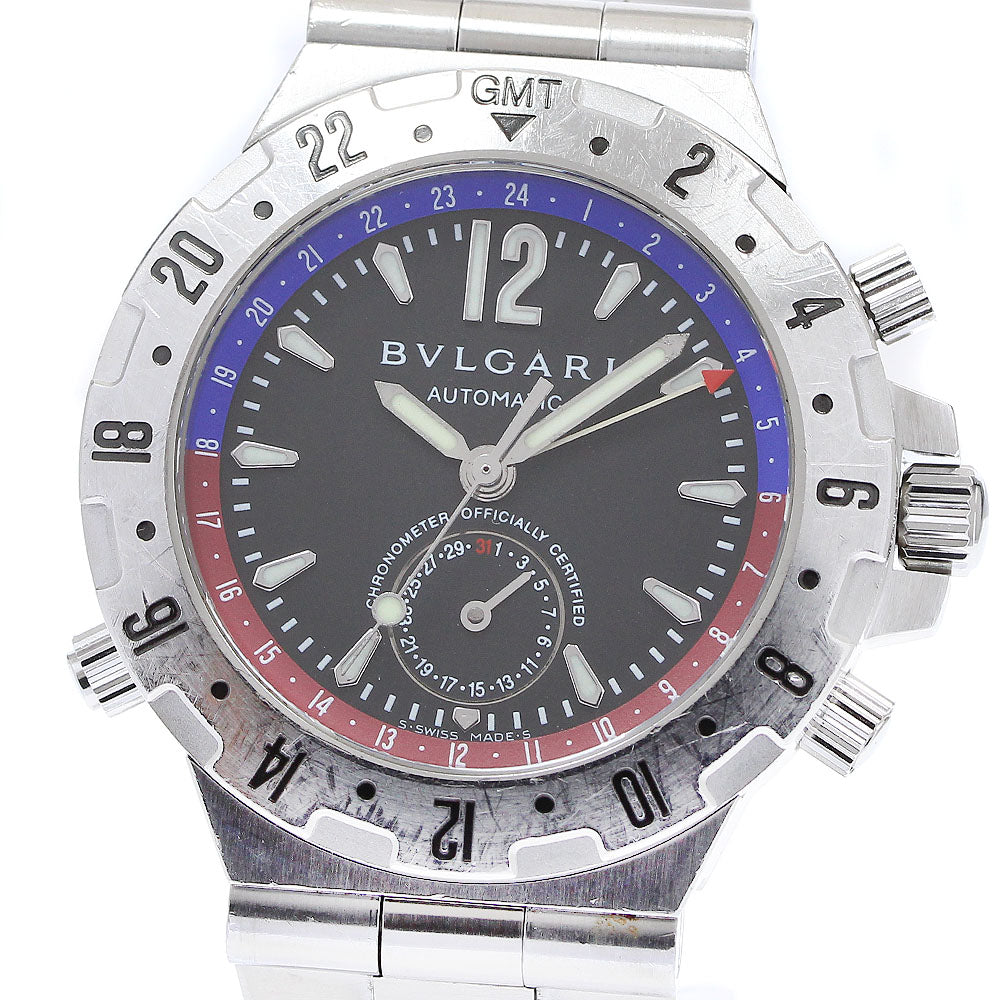 BVLGARI Diagono GMT40S GMT date black Dial Automatic Men's Watch_907737