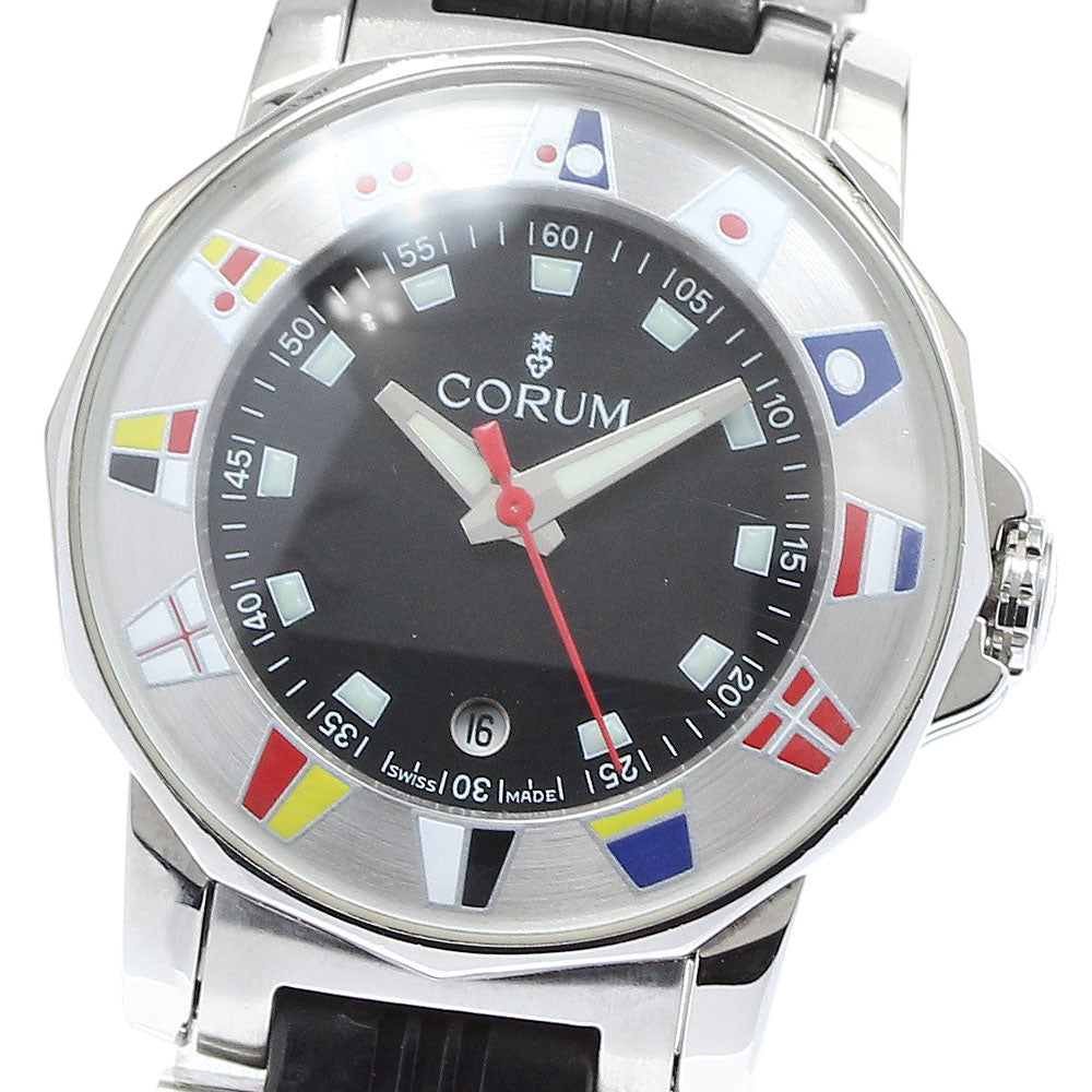 CORUM Admirals cup 039.430.20 Date black Dial Quartz Ladies Watch_907746