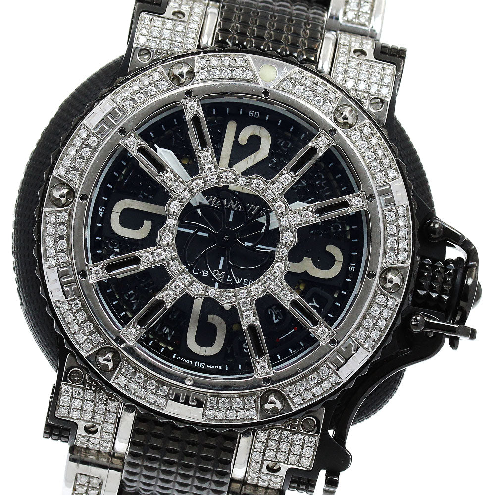 AQUANAUTIC Sub Commander day date diamond bezel Automatic Men's Watch_907748