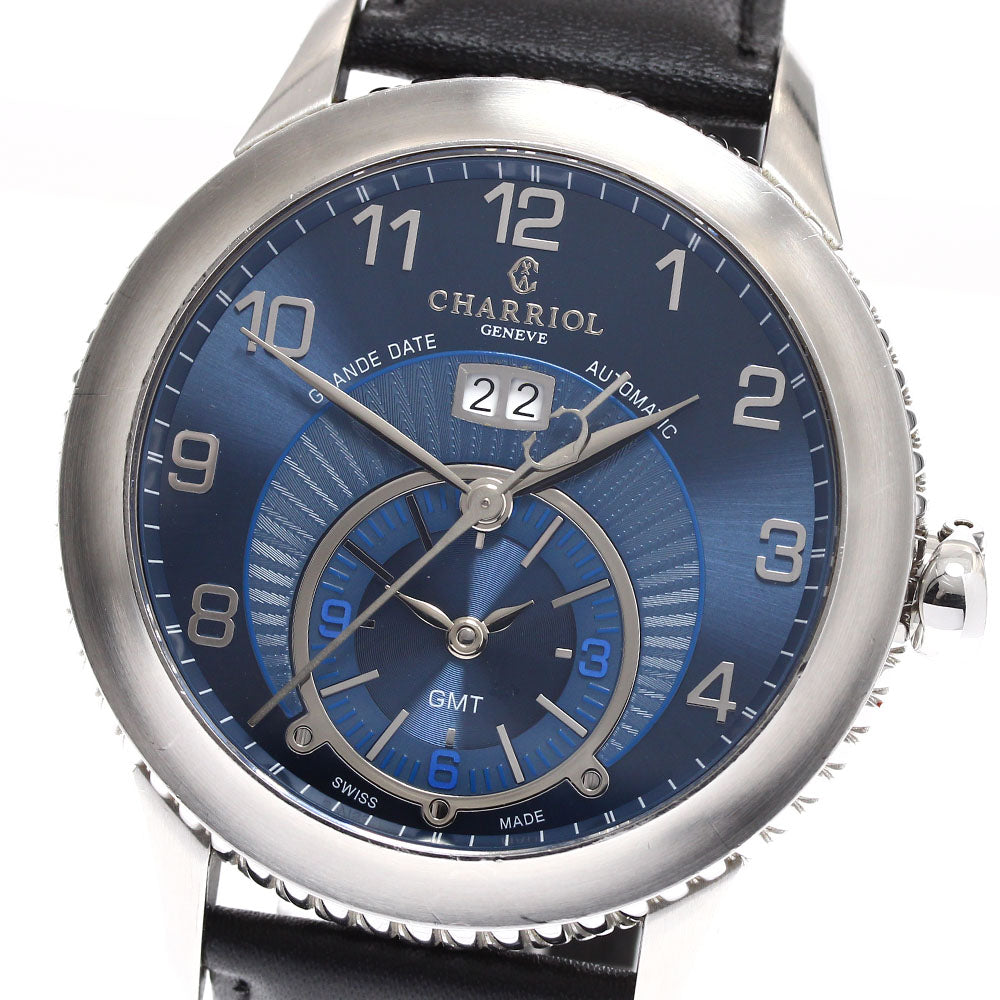CHARRIOL Columbus Grand Date CO46GMT GMT blue Dial Automatic Men's Watch_907754
